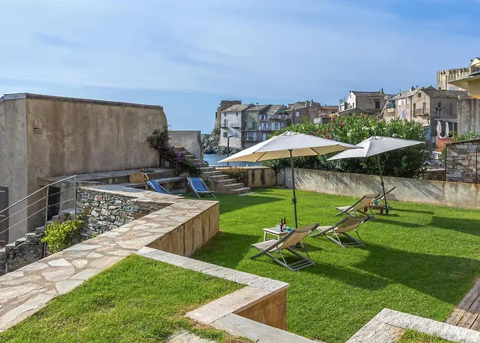 Ferienhaus L'ortu - Maison Charmante Vue - Erbalunga (Corsica)